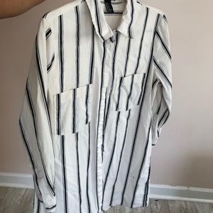 FOREVER 21 Striped Tunic Shirt